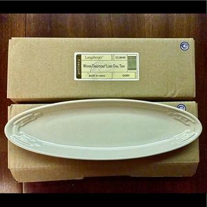 Longaberger Woven Traditions Long Oval Trays (2)